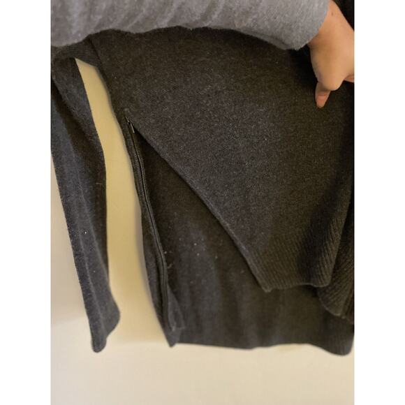 Banana Republic Cardigan Women's XS Gray Merino Wool Blend Knit Side Zip - Picture 5 of 7